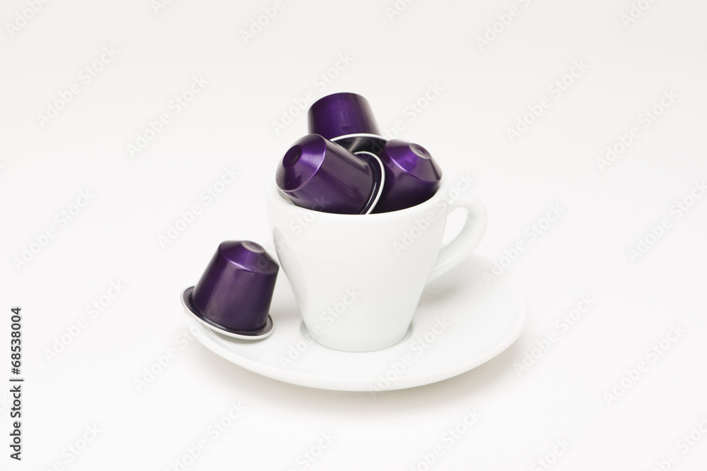 Coffee cup with capsule Coffee cup with capsule