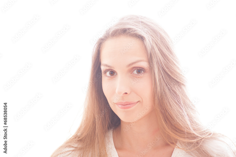 portrait of a young woman in white dress portrait of a young woman in white dress