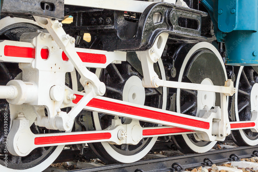 Fototapeta premium Old train vintage style.