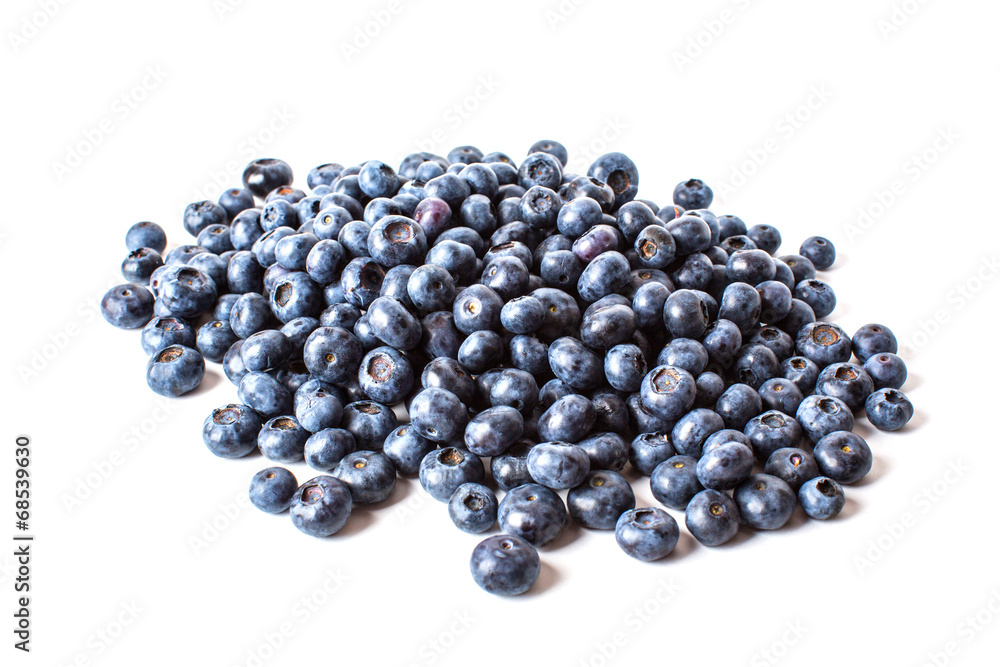 heap of blueberries isolated on white background heap of blueberries isolated on white background