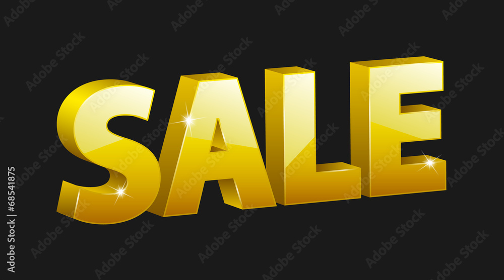 vector 3D sale sign vector 3D sale sign