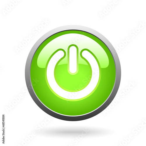 vector green button