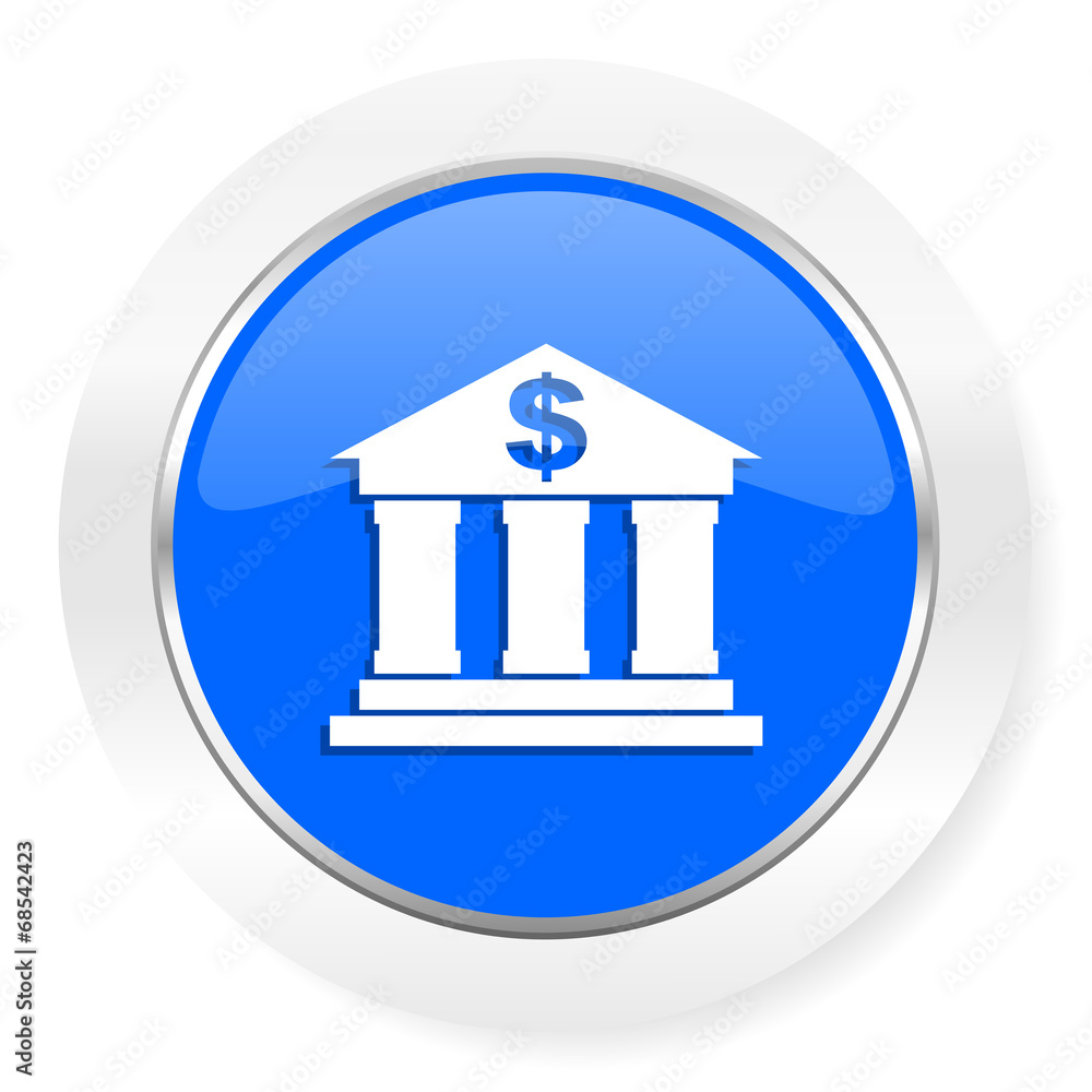 bank blue glossy web icon bank blue glossy web icon