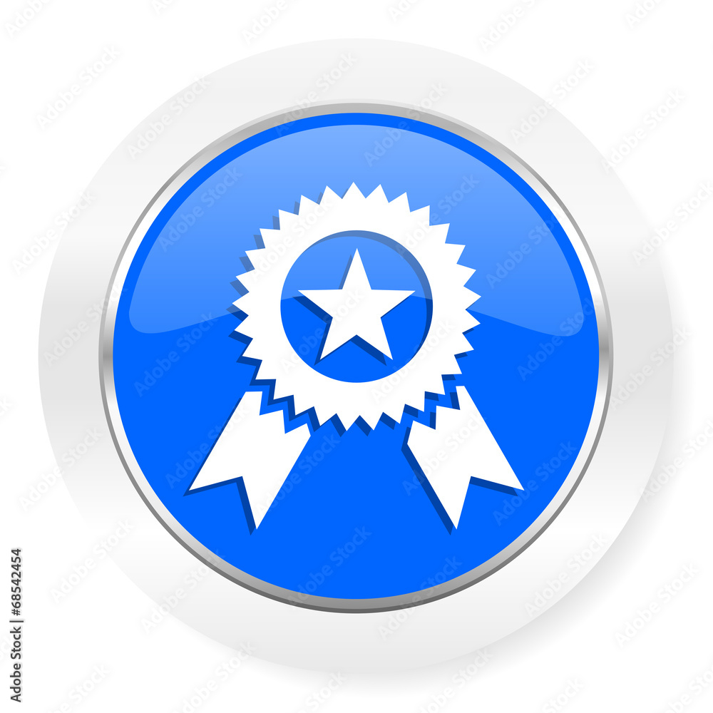 award blue glossy web icon