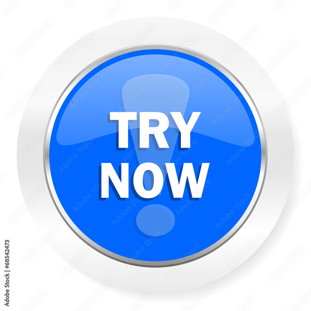 try now blue glossy web icon try now blue glossy web icon