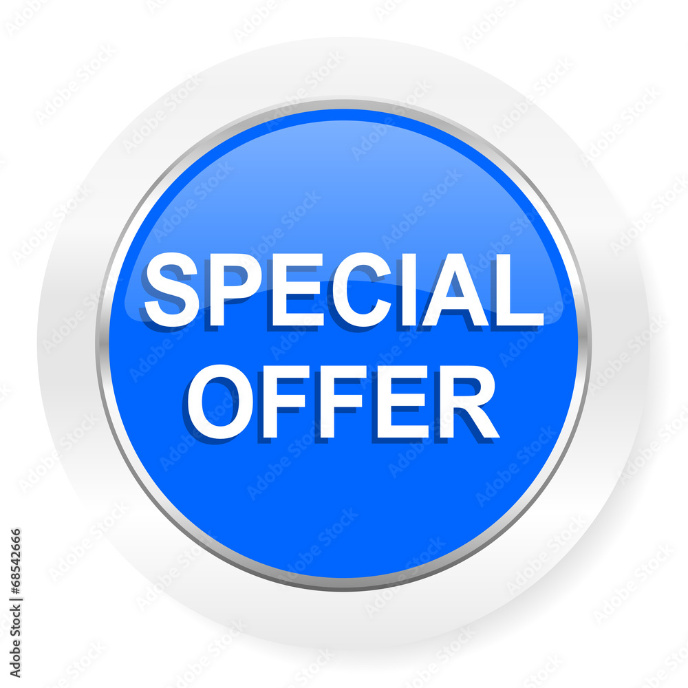 special offer blue glossy web icon special offer blue glossy web icon