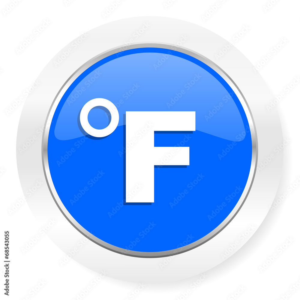fahrenheit blue glossy web icon fahrenheit blue glossy web icon