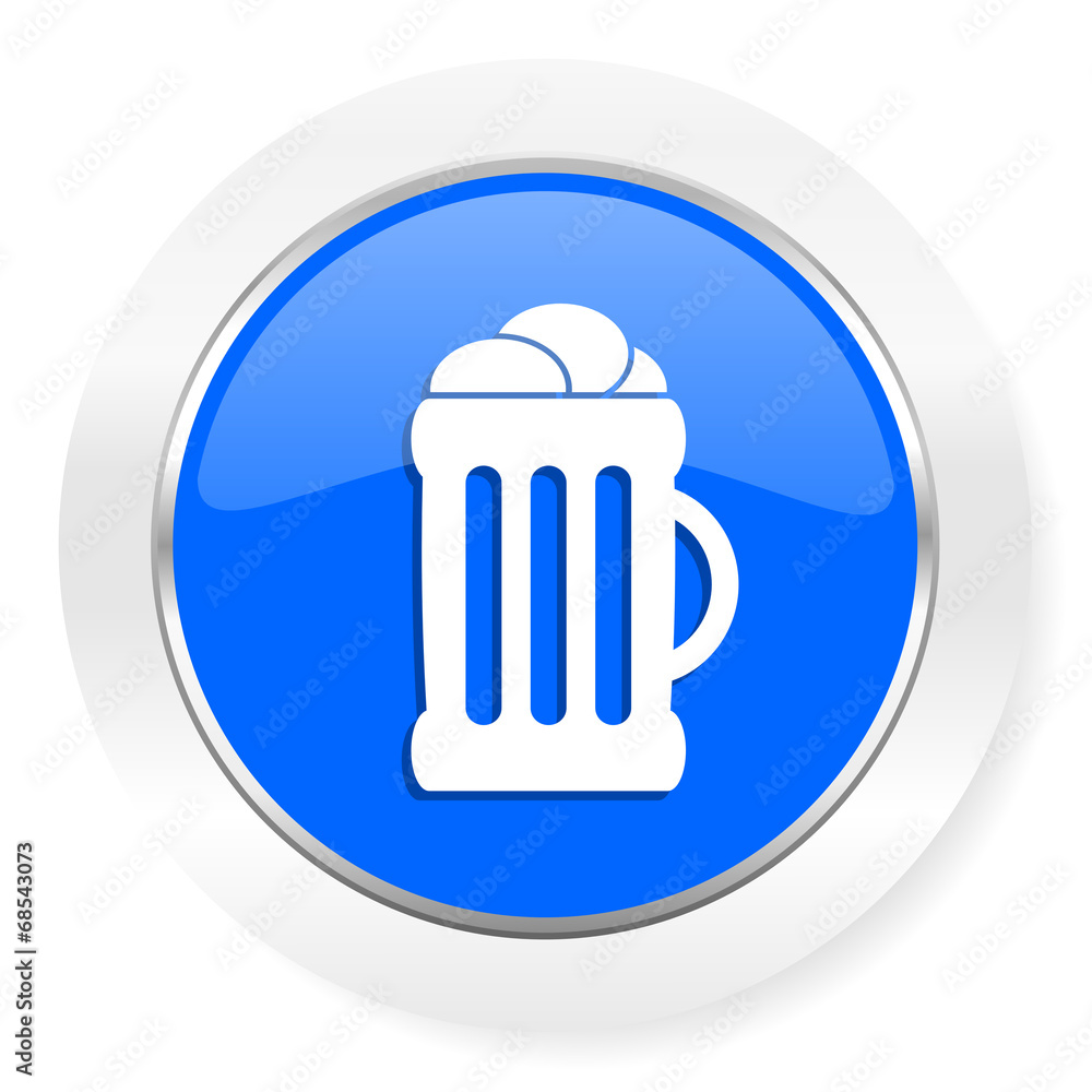 beer blue glossy web icon beer blue glossy web icon