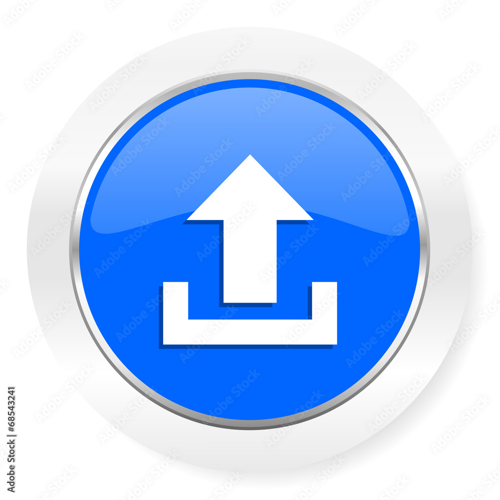 upload blue glossy web icon upload blue glossy web icon