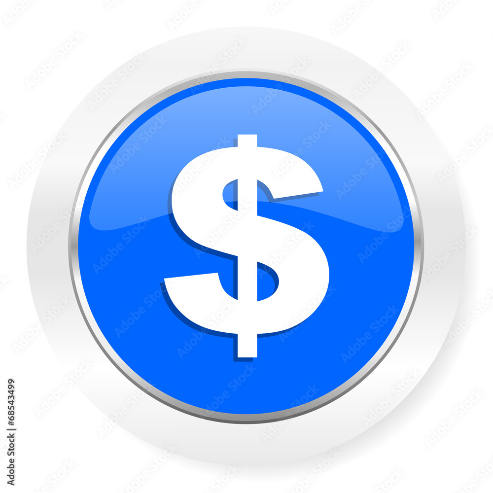 dollar blue glossy web icon dollar blue glossy web icon