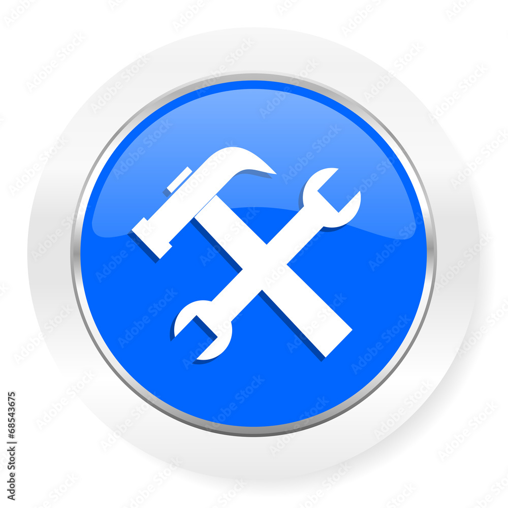 tool blue glossy web icon tool blue glossy web icon