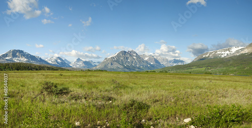 Photography East entrance panorama of Glacier National Park