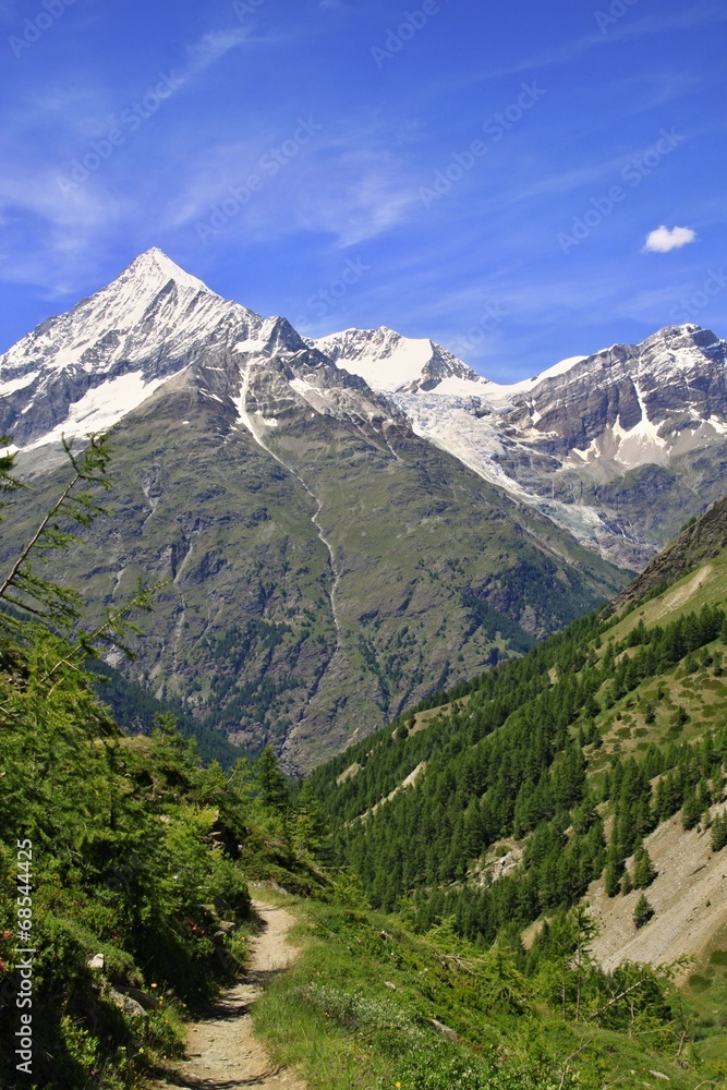 View  near the Matterhorn in Swiss
