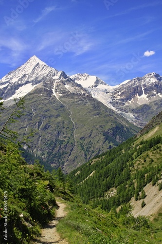 View near the Matterhorn in Swiss