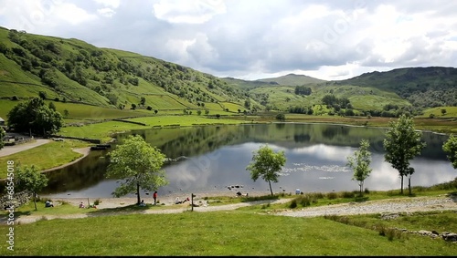 Watendlath Tarn Lake District Cumbria England Borrowdale valley photo