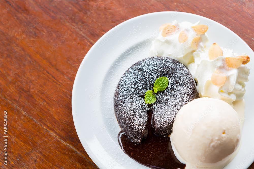 Chocolate lava cake Chocolate lava cake