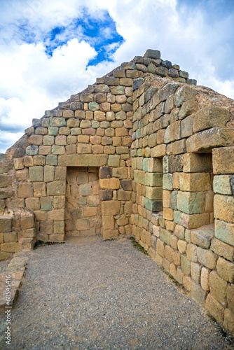 View of the ancient Inca ruins of Ingapirca