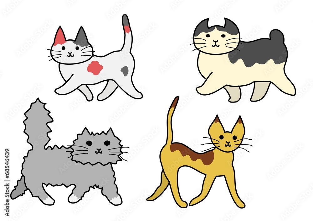 歩く猫たち 歩く猫たち