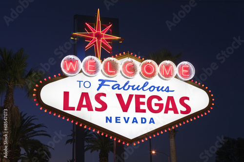 Las Vegas Sign Night