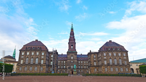 Christiansborg Castle in the central Copenhagen, Denmark © avmedved