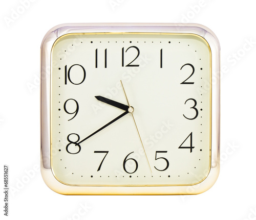 luxury clock on white background