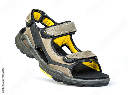 new men's sandals on a white background