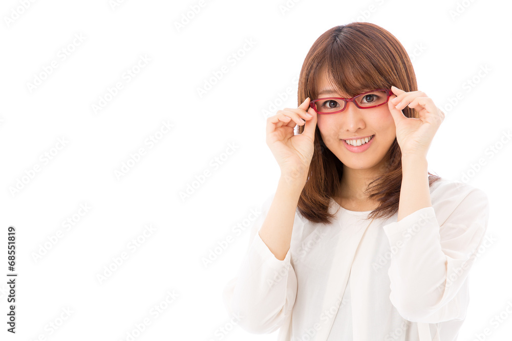 asian businesswoman on white background asian businesswoman on white background