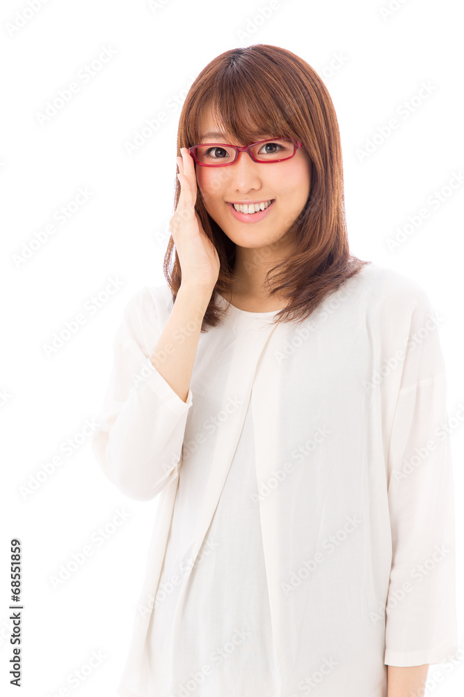 asian businesswoman on white background asian businesswoman on white background