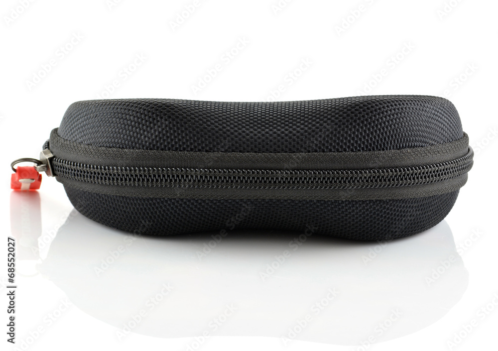 Black eye glasses box on white background Black eye glasses box on white background