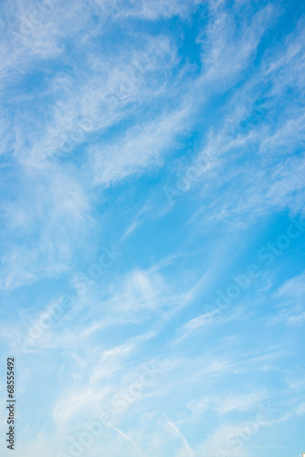thin clouds and blue sky