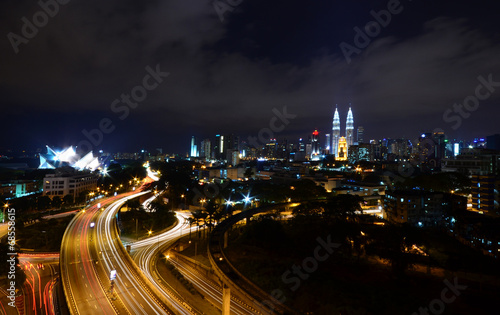 Canvas Print Kuala Lumpur In The Nights