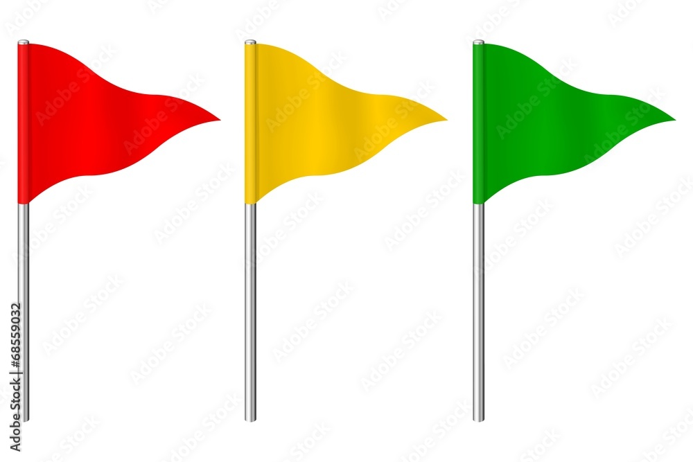 Guirlande De Fanions 30 Mètres - 48 Fanions Rouge, Jaune, Vert, Pour Décoration Fête, Anniversaire, événement