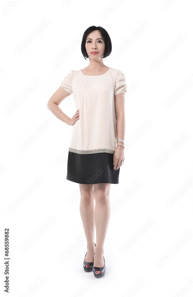 Full body Portrait of a beautiful female standing Full body Portrait of a beautiful female standing