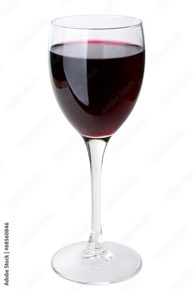 Red wine glass isolated on white background Red wine glass isolated on white background