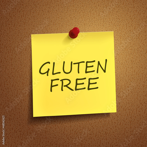 gluten free words on post-it
