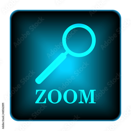 Zoom with loupe icon