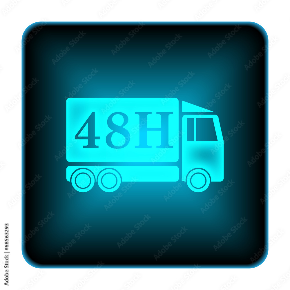 48H delivery truck icon 48H delivery truck icon