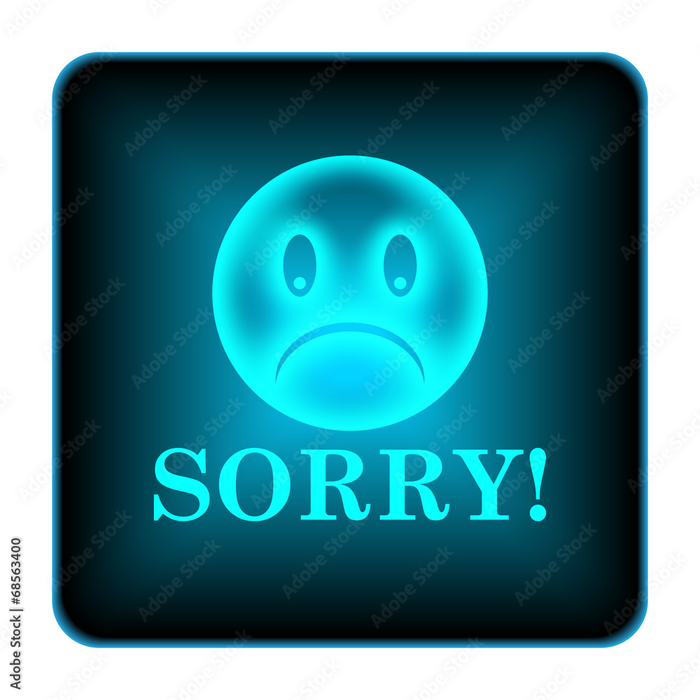 Fototapeta premium Sorry icon
