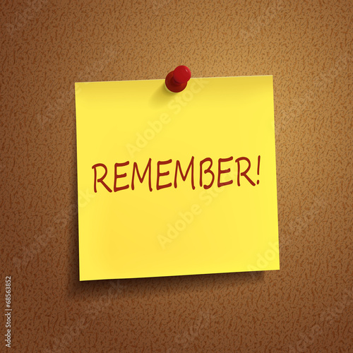 remember word on post-it