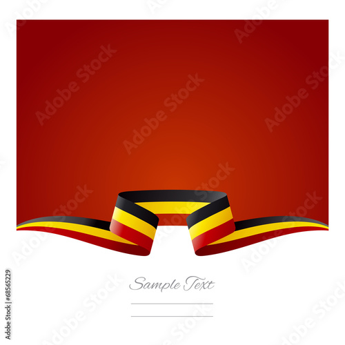 Abstract background Belgian flag ribbon