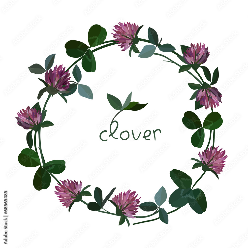 Vector floral card