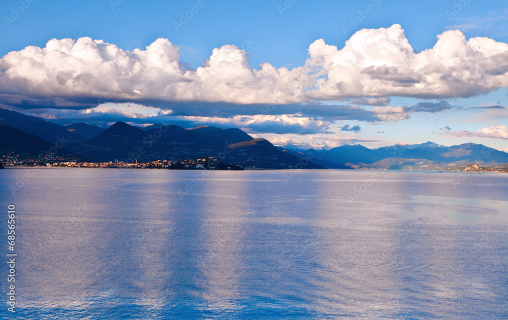 Lake Maggiore and Swiss Alps