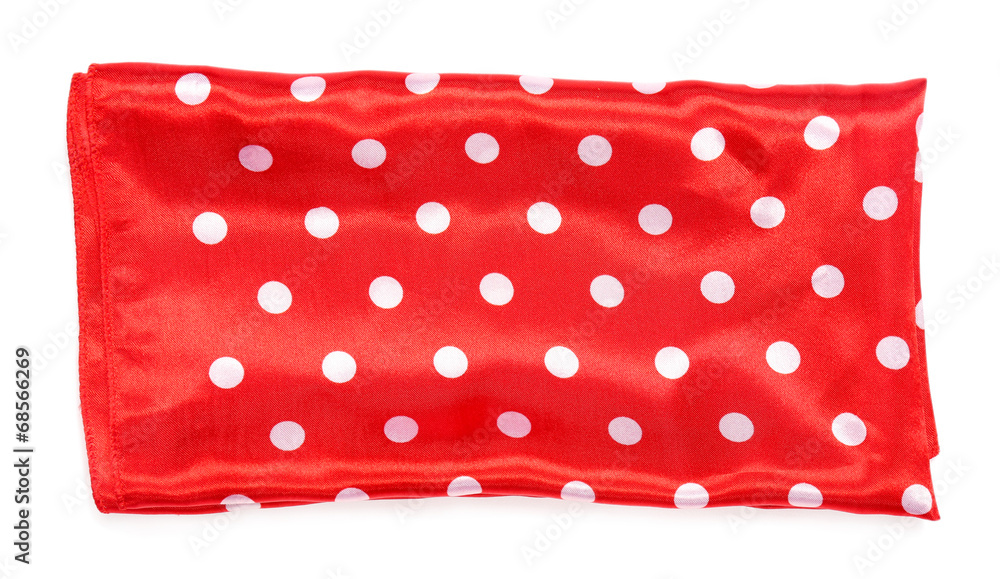 Female silk scarf isolated on white Female silk scarf isolated on white