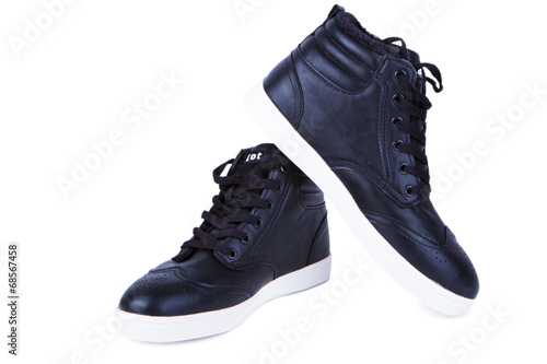 Black Sneakers - Stock Image