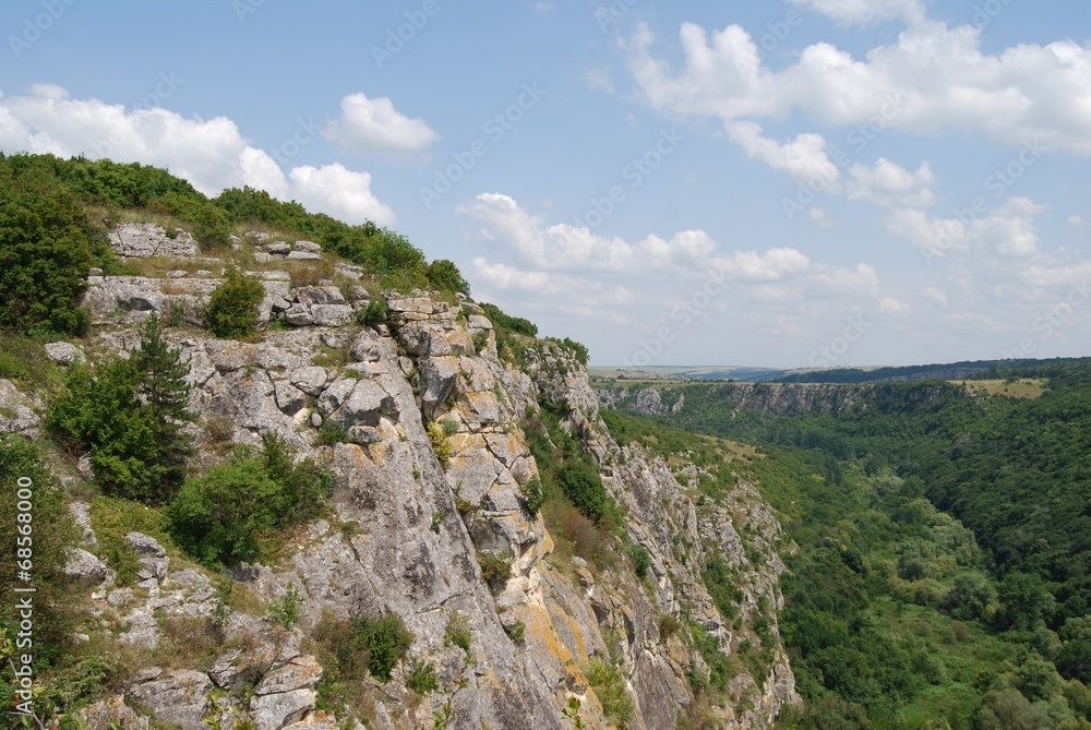 Vertical rocks in Rusenski Lom