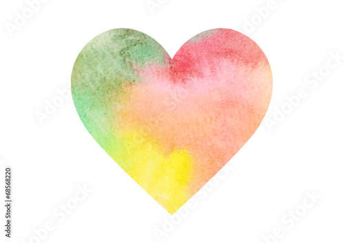 Watercolor heart