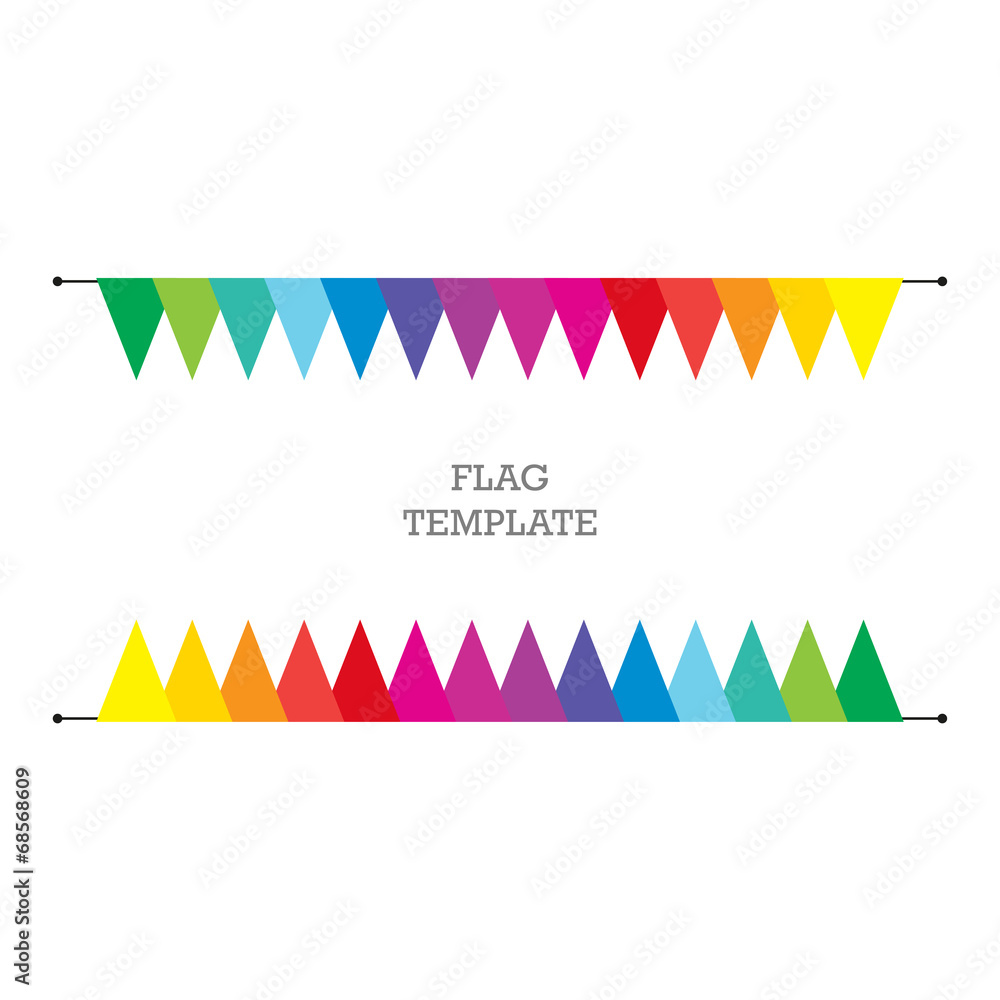 Festive background with colored flags. Festive background with colored flags.