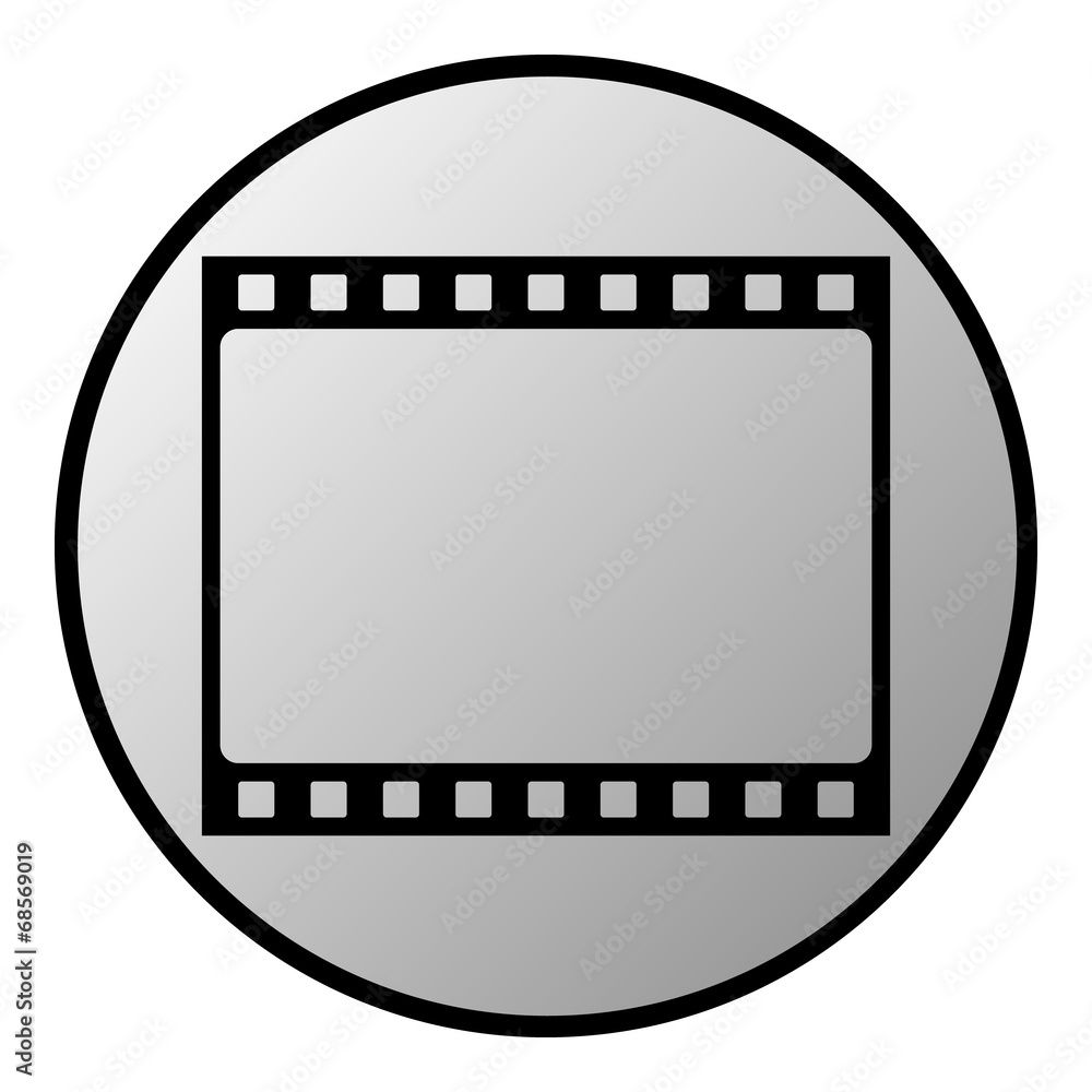 Fototapeta premium Film strip button
