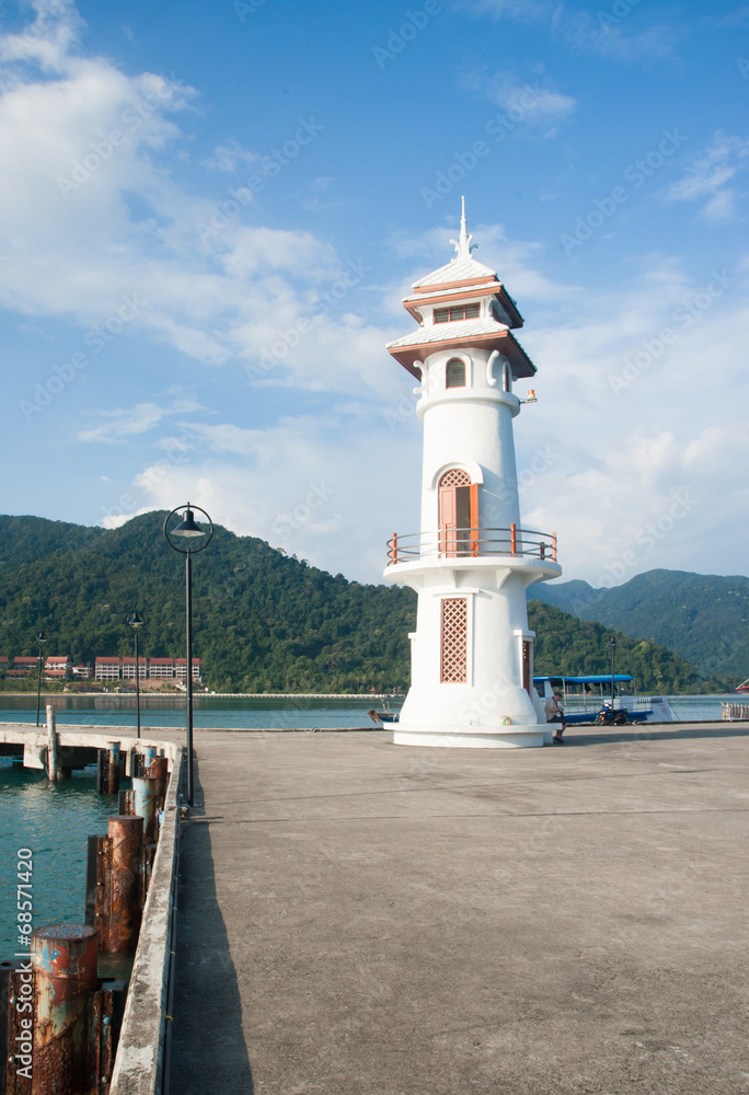 Lighthouse on the island, Koh Chang, Thailand