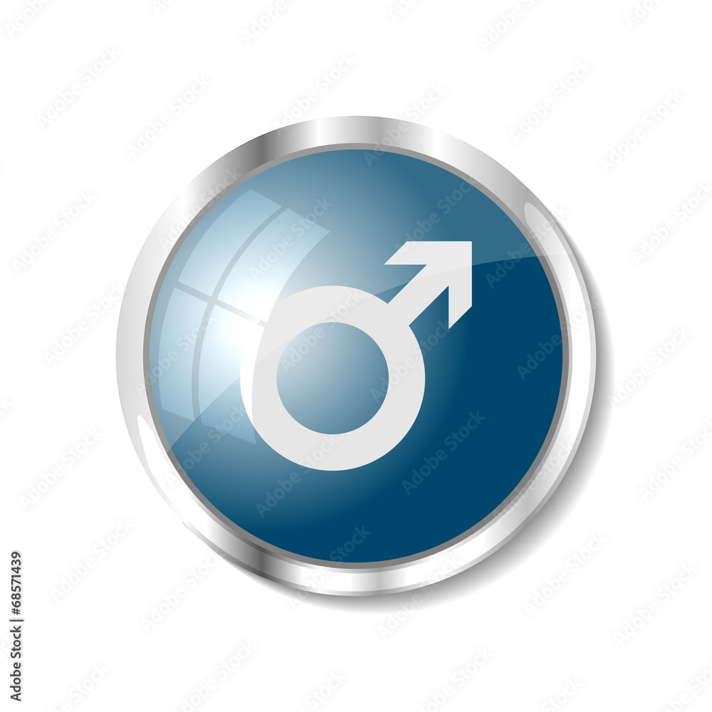 Blue web button